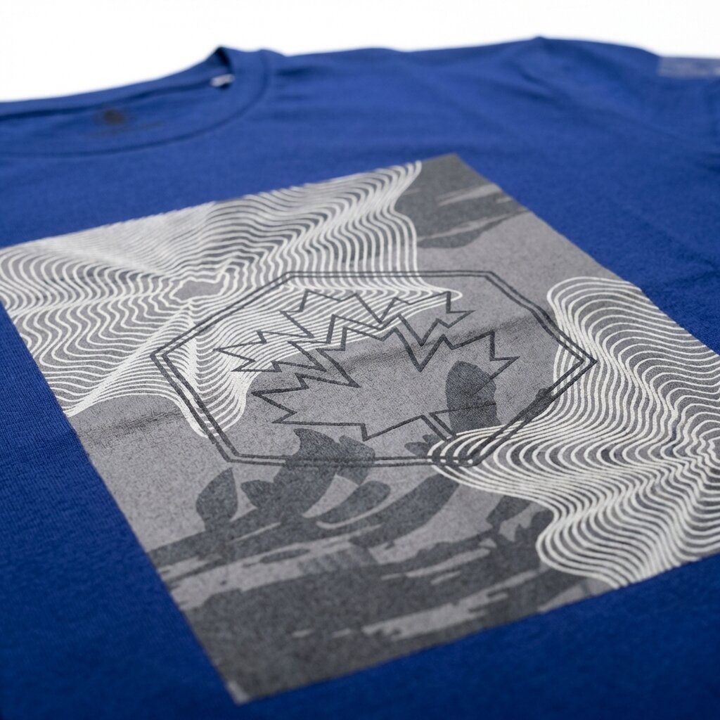 LUMBERJACK TEE BIG NATURE LOGO NAVY