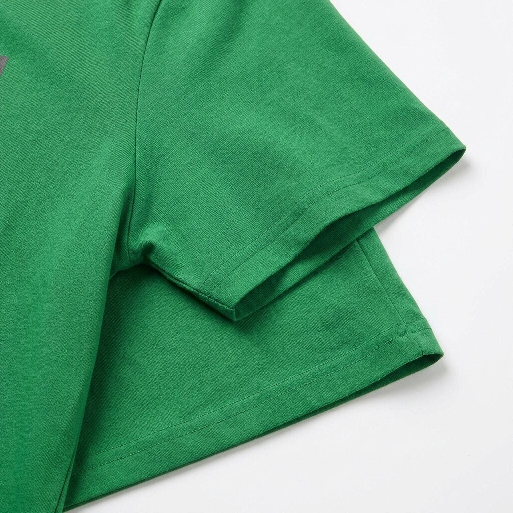 LUMBERJACK TEE BIG NATURE LOGO GREEN