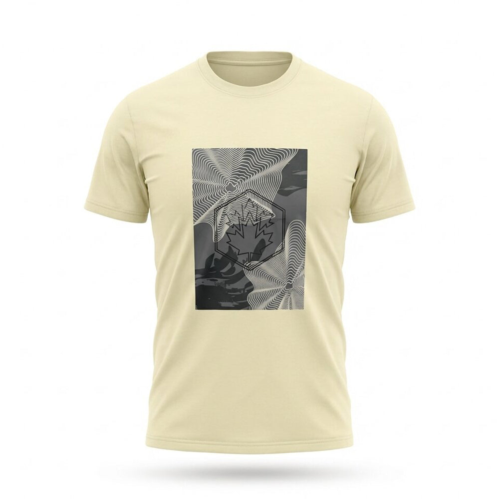 LUMBERJACK TEE BIG NATURE LOGO OFF WHITE