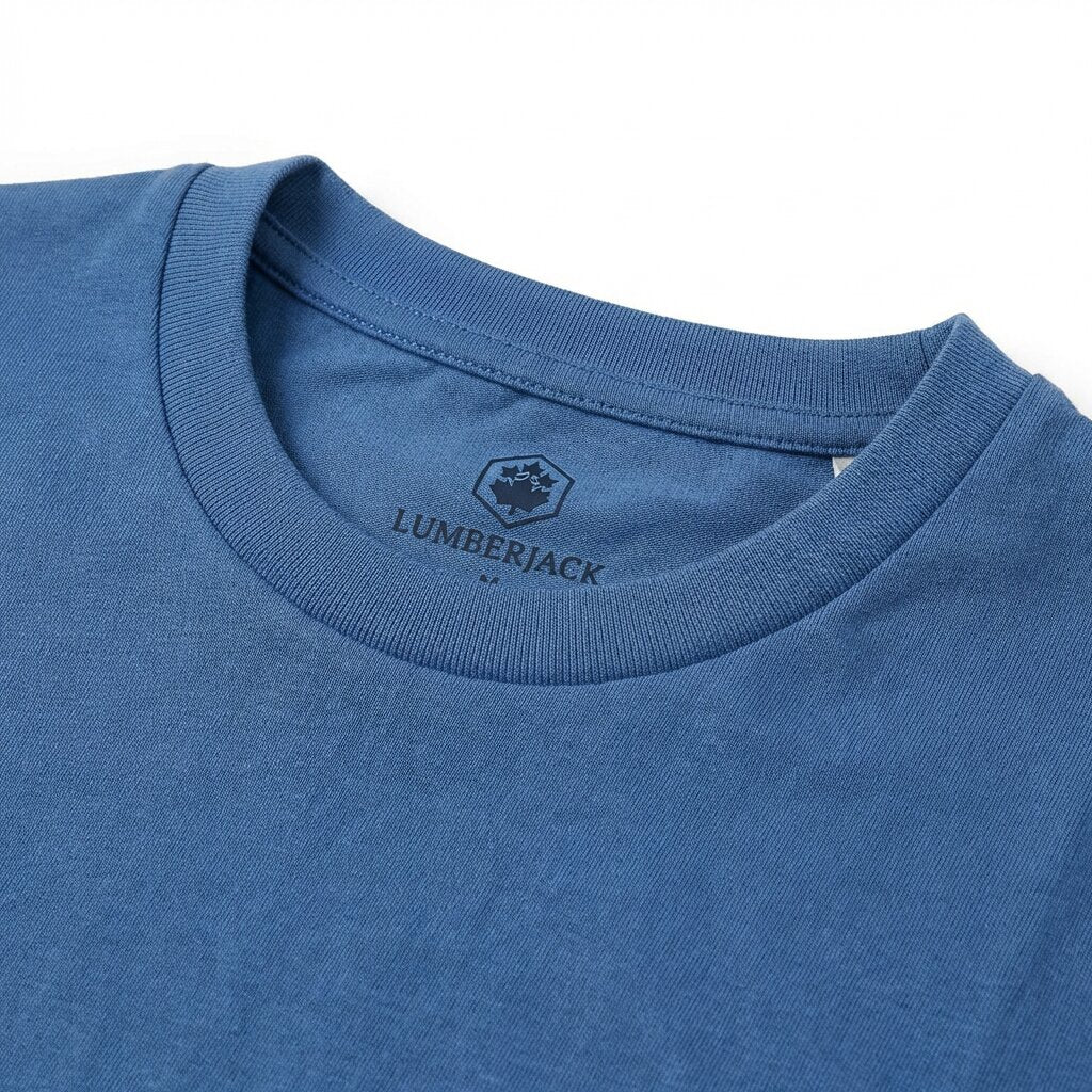 LUMBERJACK TEE BIG HORIZONTAL LOGO NAVY
