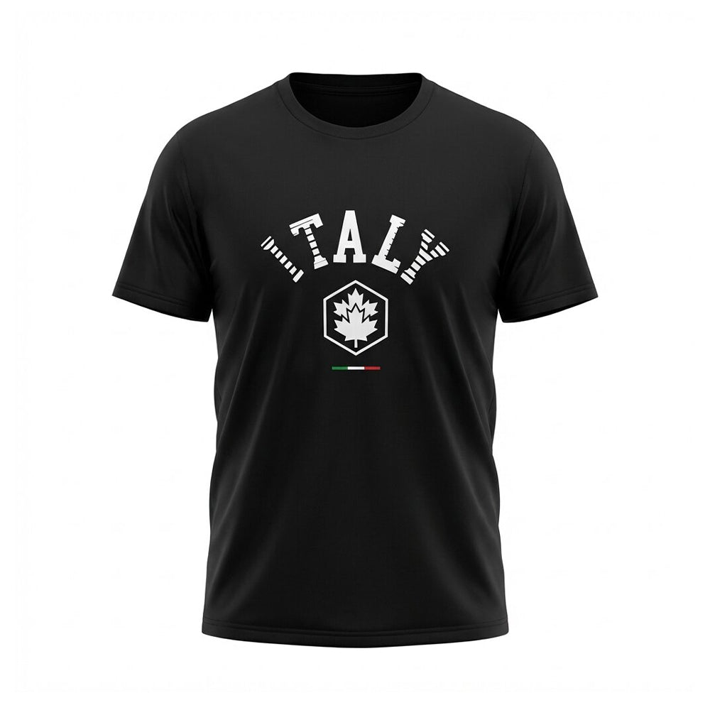 LUMBERJACK TEE ITALY BIG LOGO BLACK