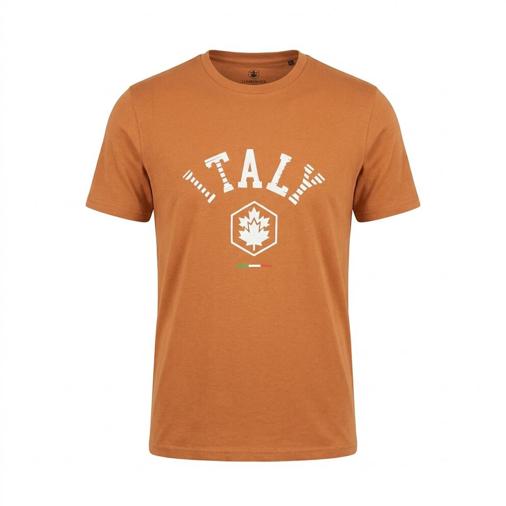 LUMBERJACK TEE ITALY BIG LOGO ORANGE