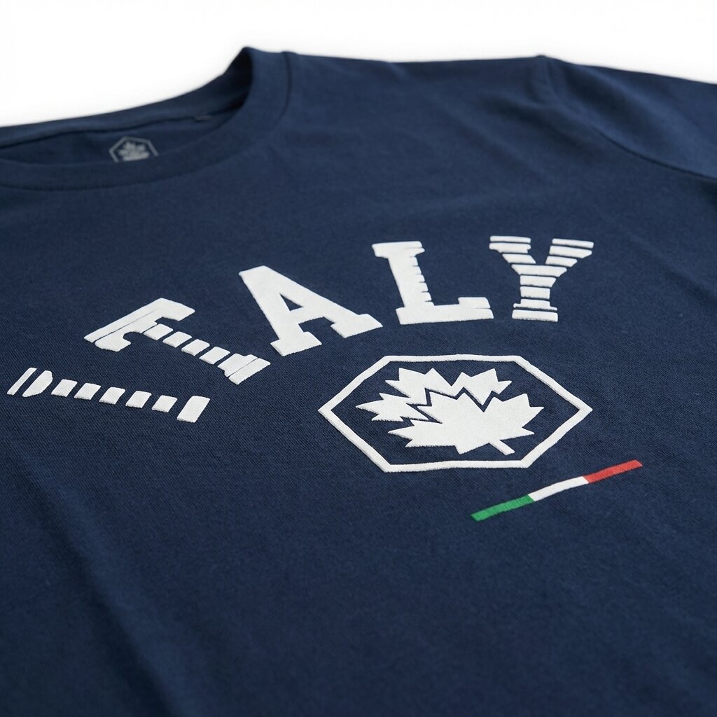 LUMBERJACK TEE ITALY BIG LOGO NAVY