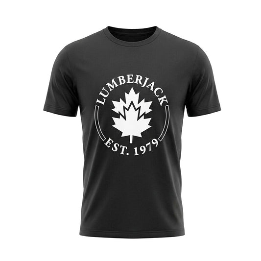 LUMBERJACK TEE EST 1979 BIG LOGO BLACK