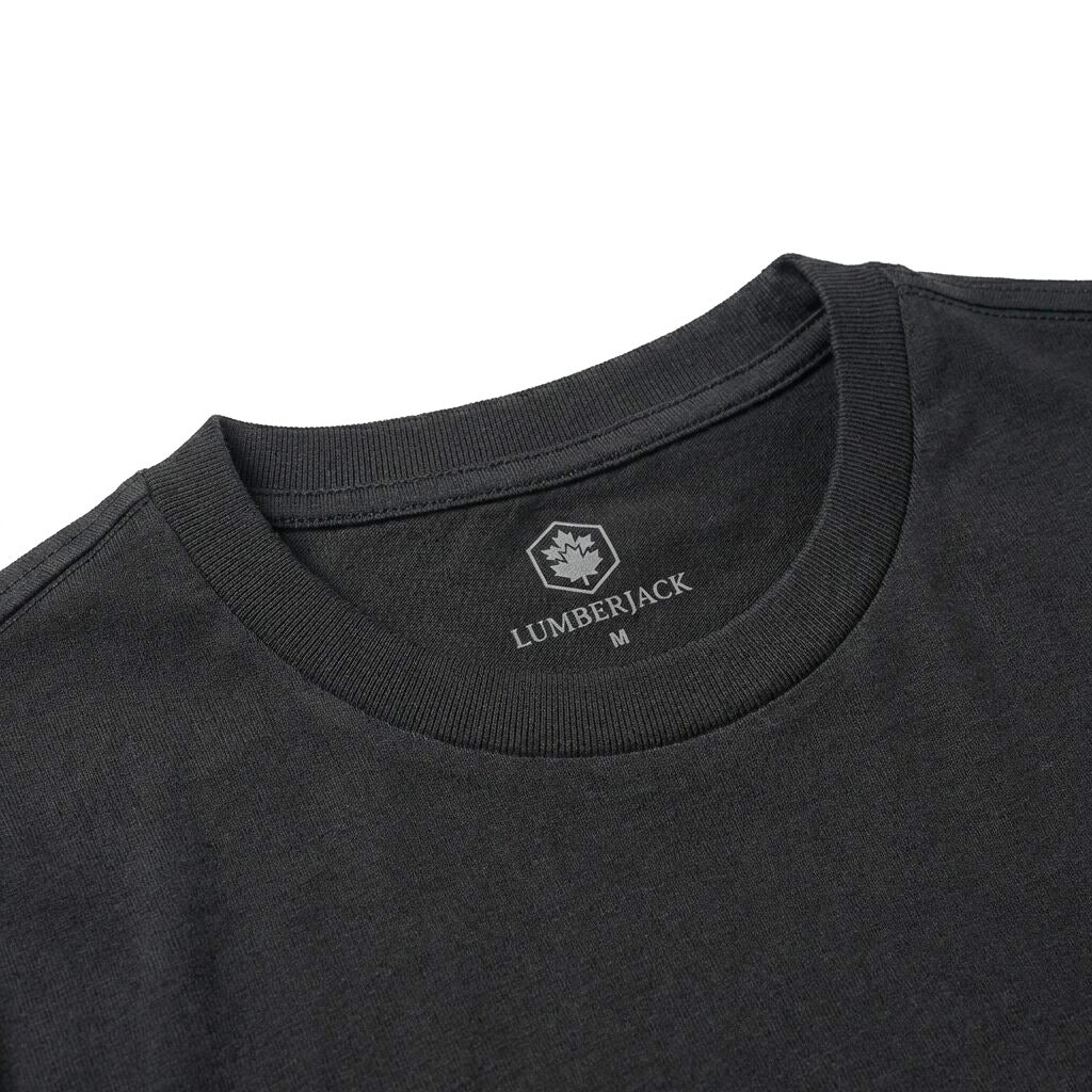LUMBERJACK TEE EST 1979 BIG LOGO BLACK