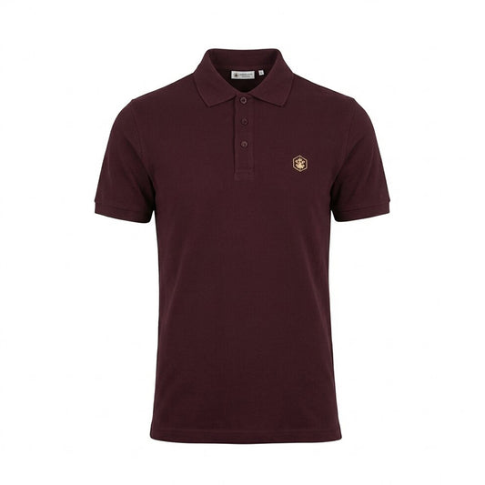 LUMBERJACK POLO ESSENTIALS MINI LOGO BURGENDY