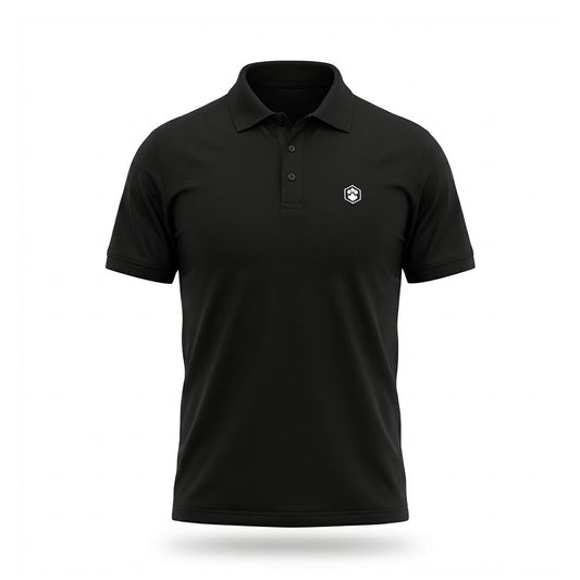 LUMBERJACK POLO ESSENTIALS MINI LOGO BLACK