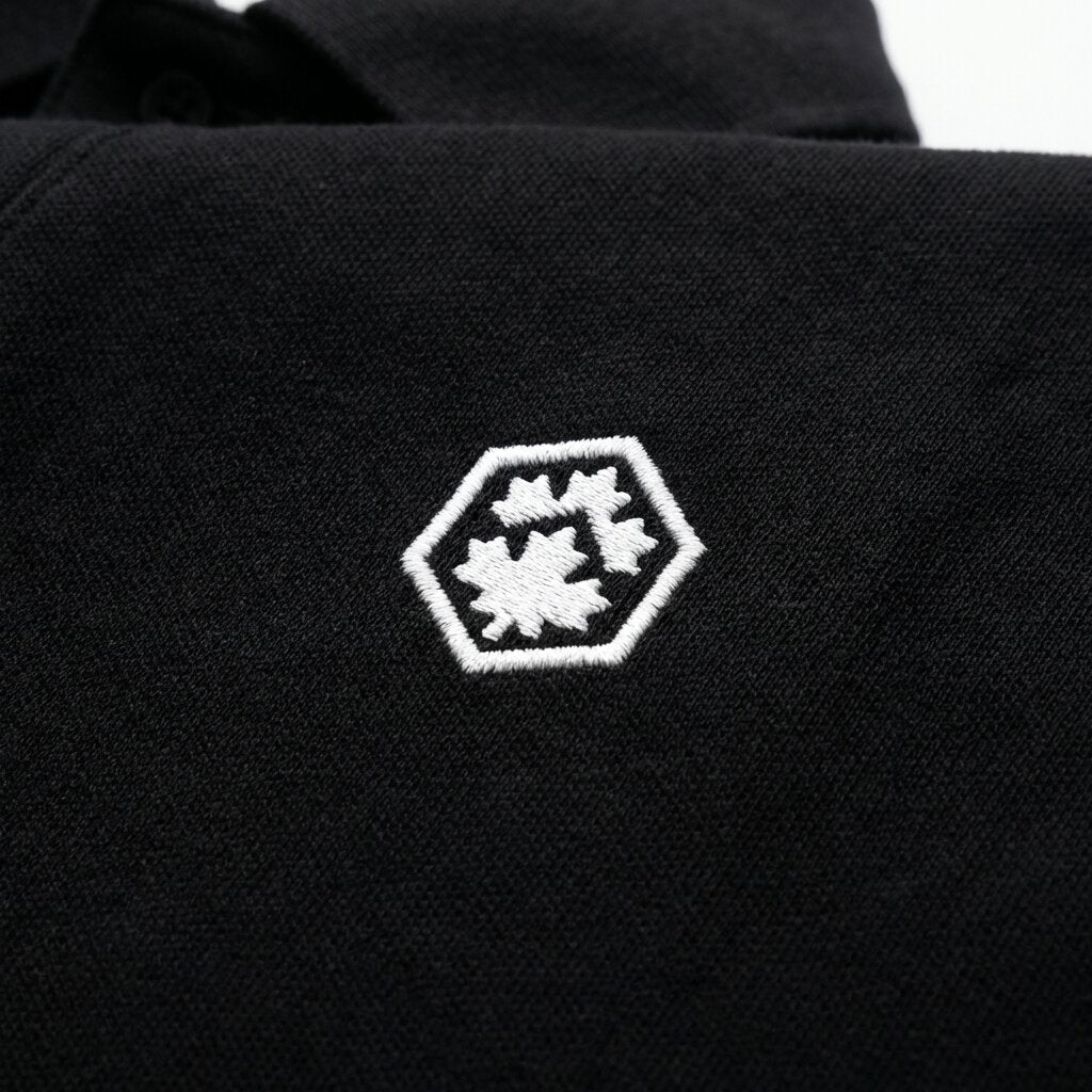 LUMBERJACK POLO ESSENTIALS MINI LOGO BLACK