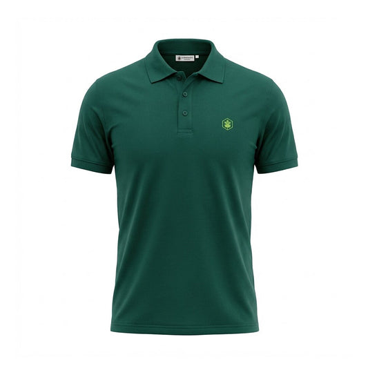 LUMBERJACK POLO ESSENTIALS MINI LOGO GREEN