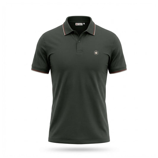 LUMBERJACK POLO SELECT MINI LOGO GREY