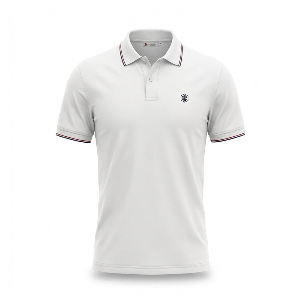 LUMBERJACK POLO SELECT MINI LOGO WHITE