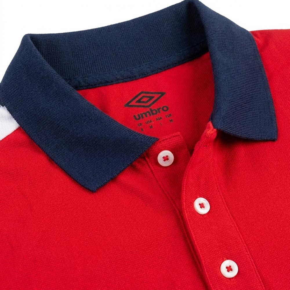 POLOS UMBRO ORIGINAL HOMME ROUGE COTON 1