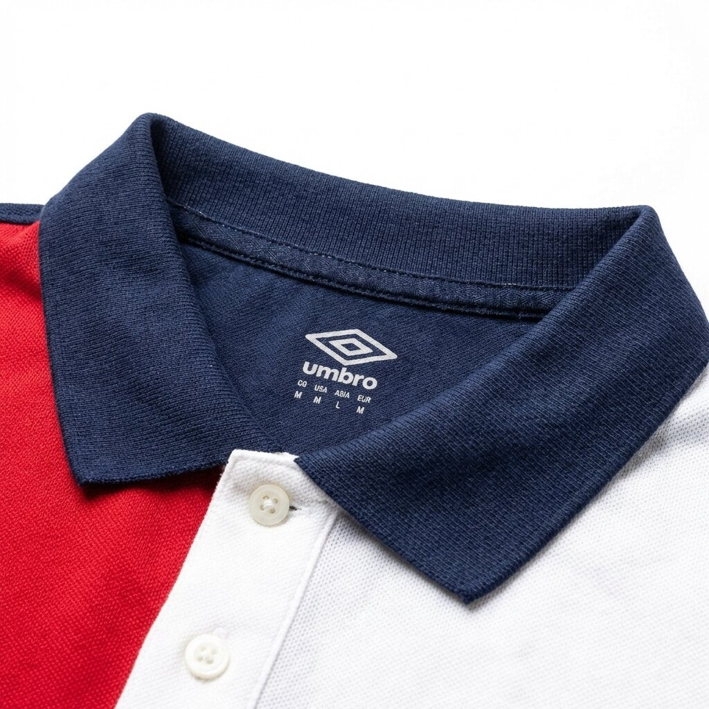 POLOS UMBRO ORIGINAL HOMME BLEU COTON 4
