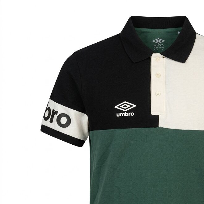 POLOS UMBRO ORIGINAL HOMME VERT COTON