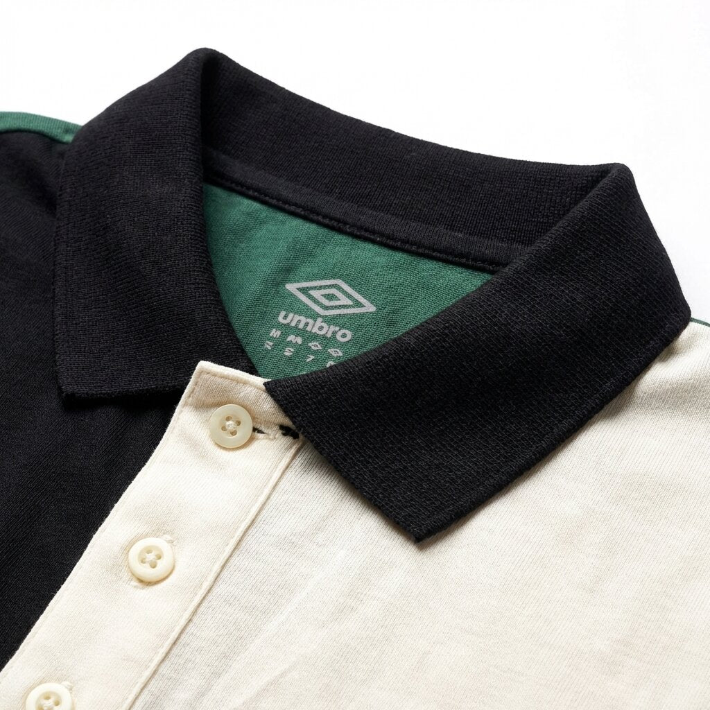 POLOS UMBRO ORIGINAL HOMME VERT COTON