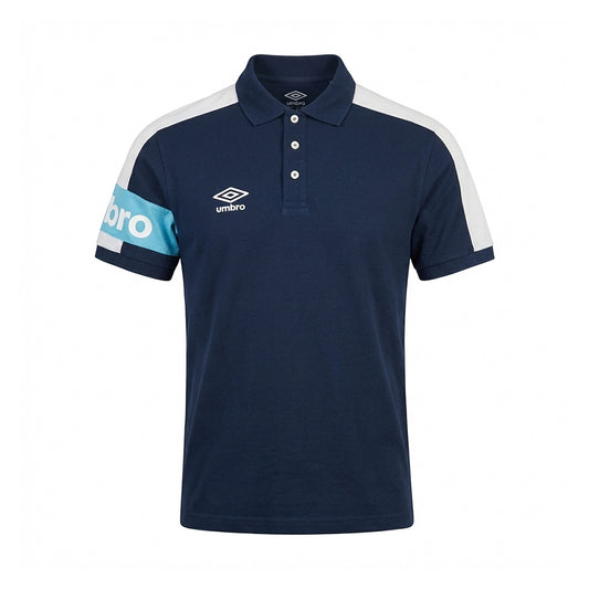 POLOS UMBRO ORIGINAL HOMME BLEU COTON 1