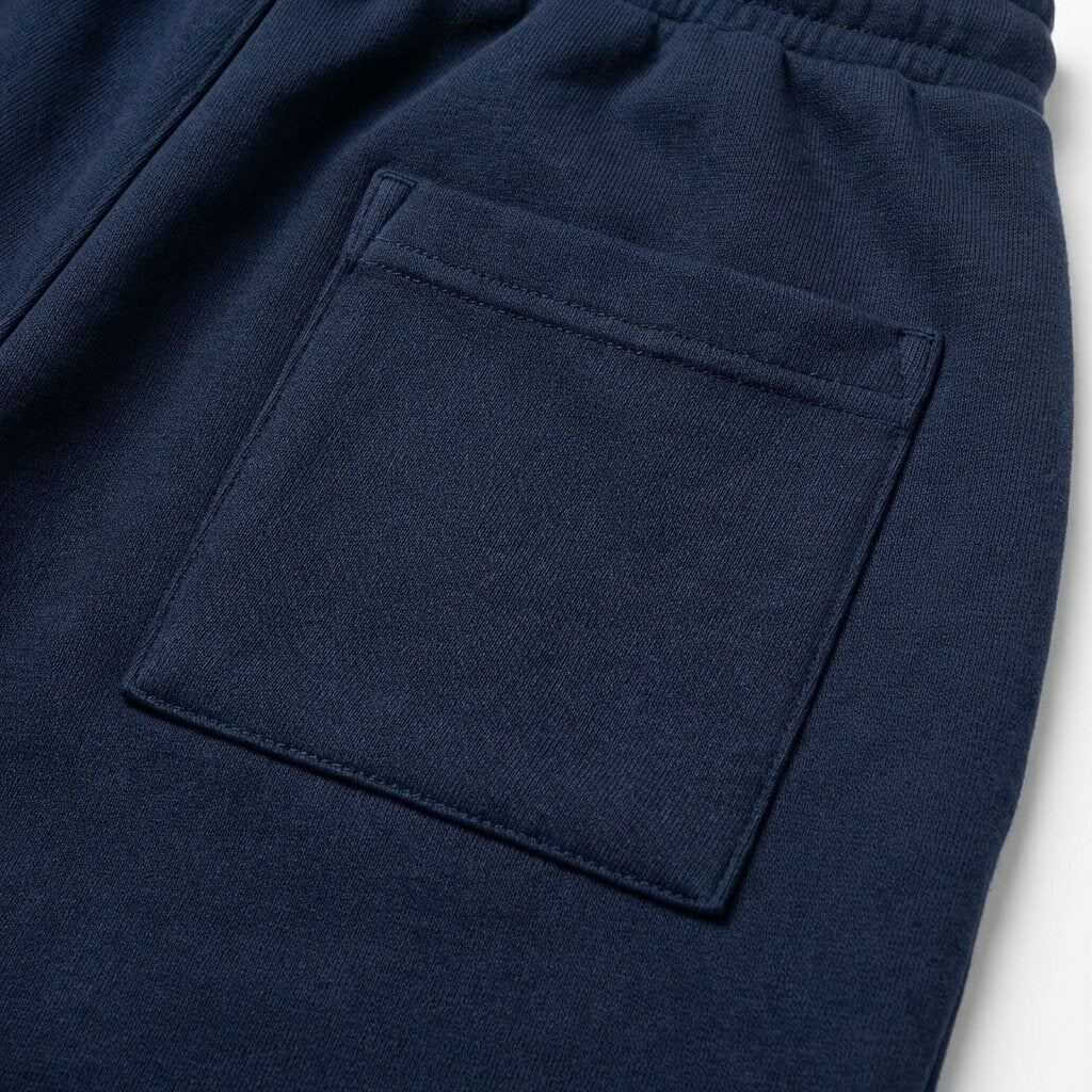 SHORT UMBRO COTON BLEU | LOGO BLANC