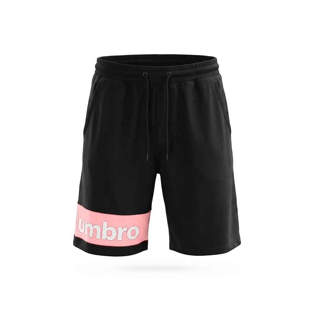 SHORT UMBRO COTON NOIR | ROSE