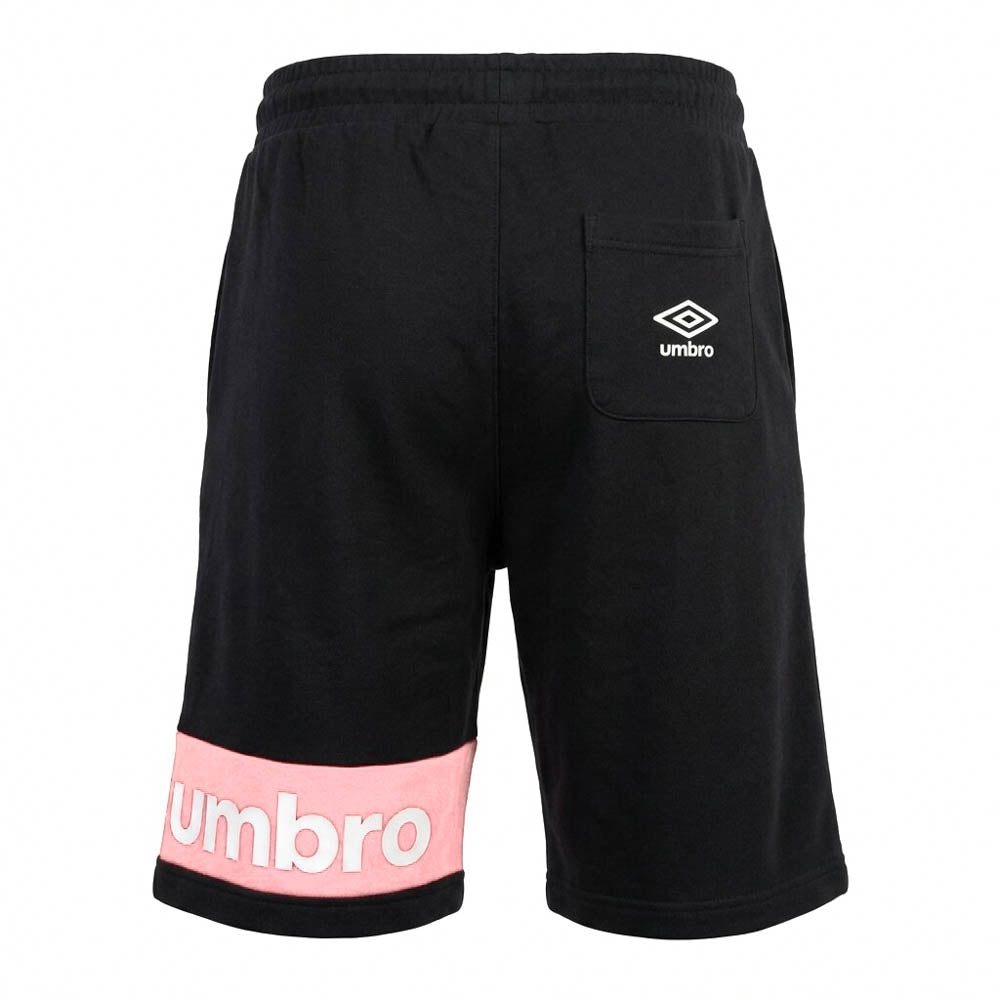 SHORT UMBRO COTON NOIR | ROSE
