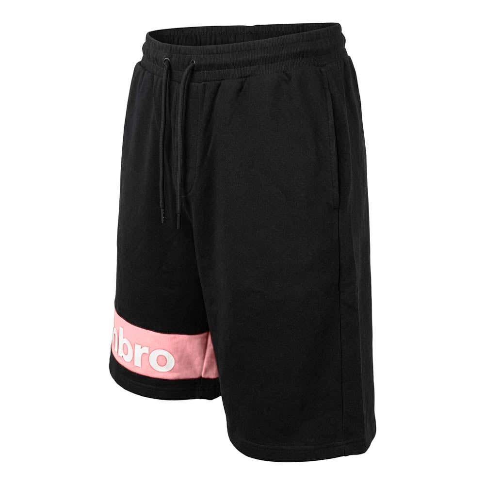 SHORT UMBRO COTON NOIR | ROSE