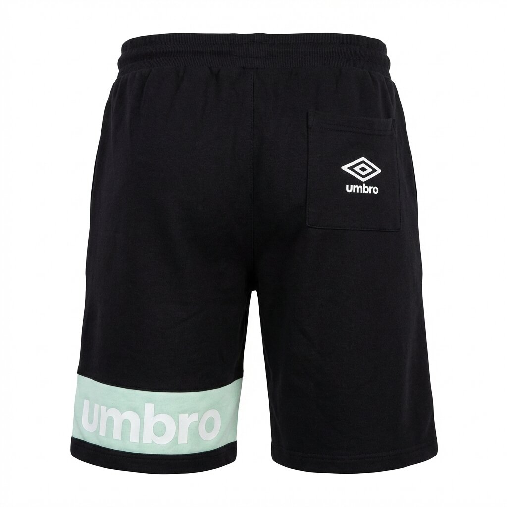 SHORT UMBRO COTON NOIR | VERT
