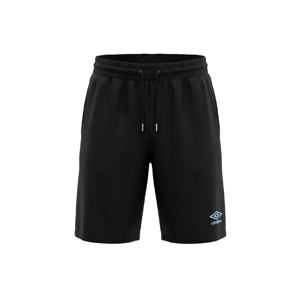 SHORT UMBRO COTON SIMPLE NOIR | LOGO BLEU
