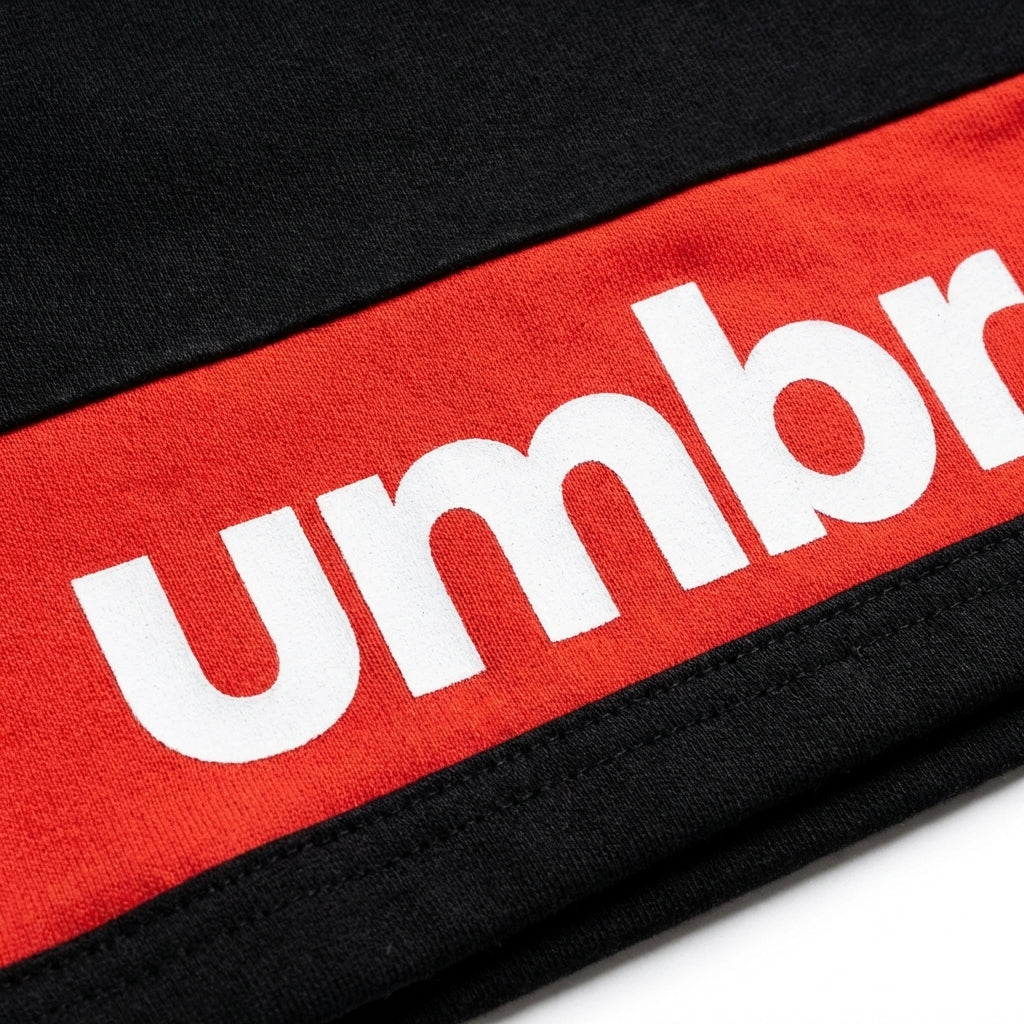 SHORT UMBRO COTON NOIR | Rouge