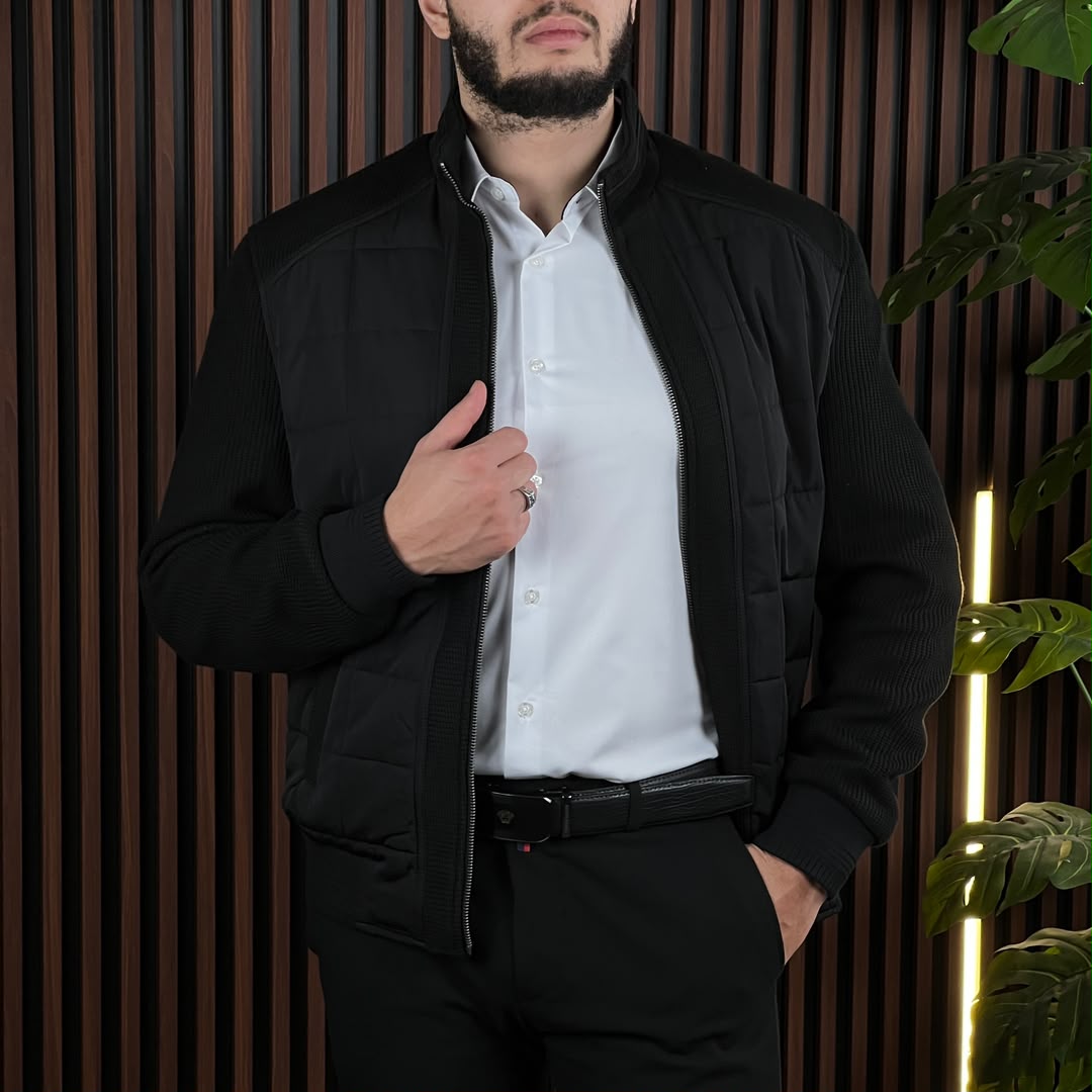 Veste Deux Tons New DL Noir