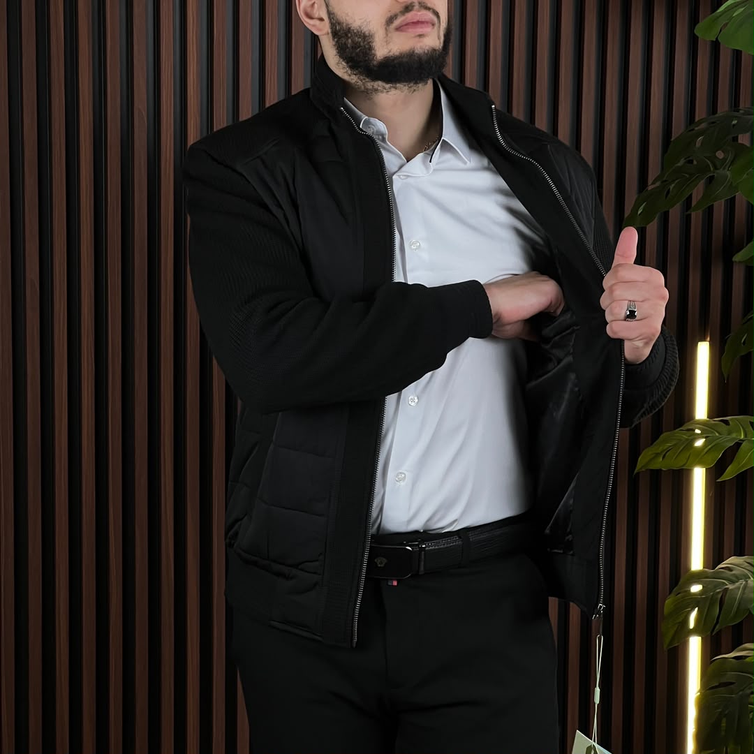 Veste Deux Tons New DL Noir