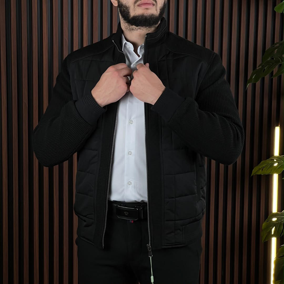 Veste Deux Tons New DL Noir