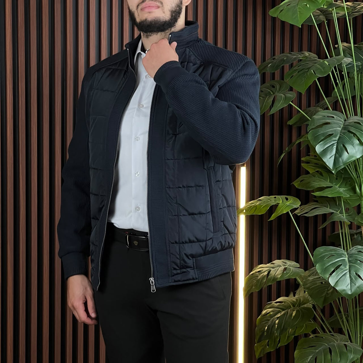 Veste DAVID LOUIS Deux Tons BLEU NUIT