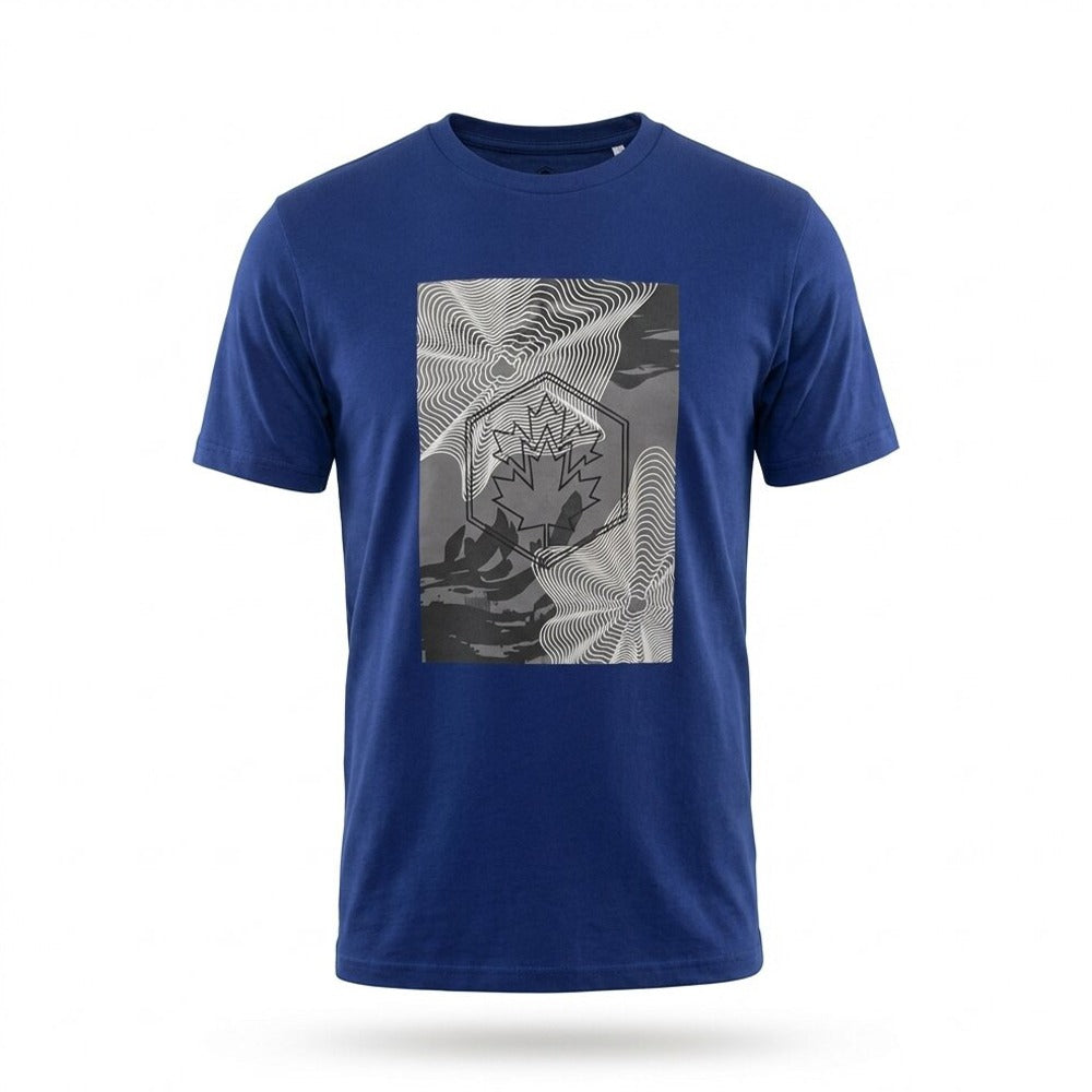 LUMBERJACK TEE BIG NATURE LOGO NAVY
