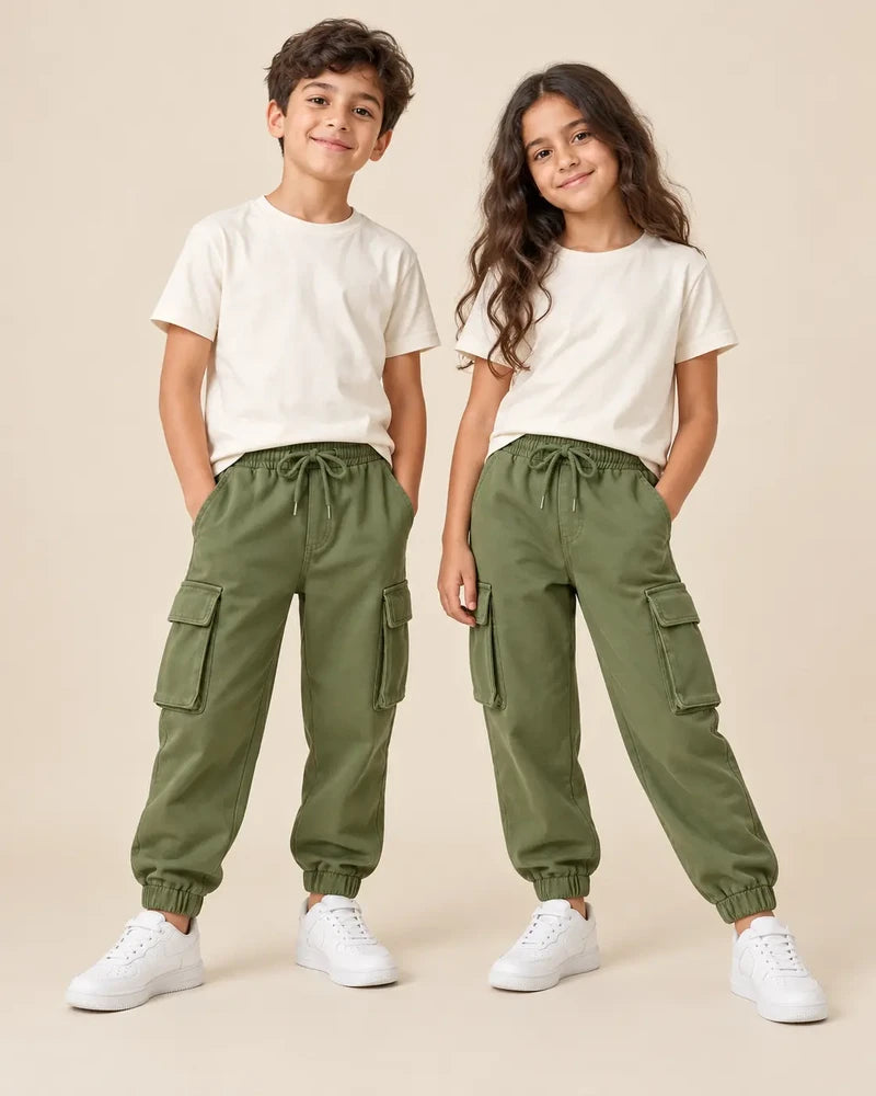 Pantalon Cargo Threadbare Enfant Vert